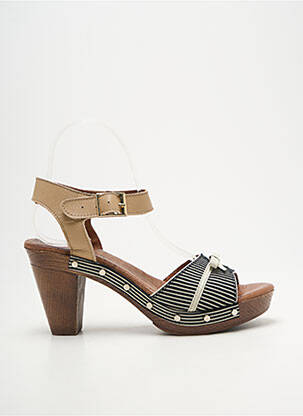 Sandales/nu pieds fermeture boucle(s) talon de 7 à 9cm noir NEMONIC femme