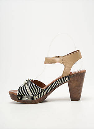 Sandales/nu pieds fermeture boucle(s) talon de 7 à 9cm noir NEMONIC femme