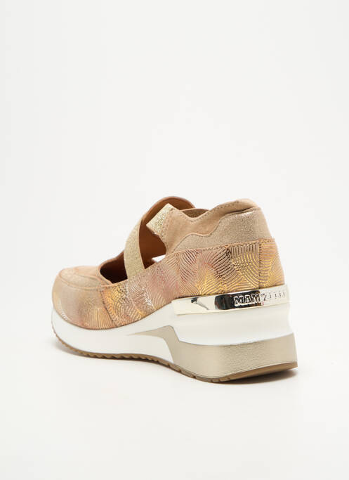 Baskets talon compensé talon de 4 à 6cm or MAM'ZELLE femme