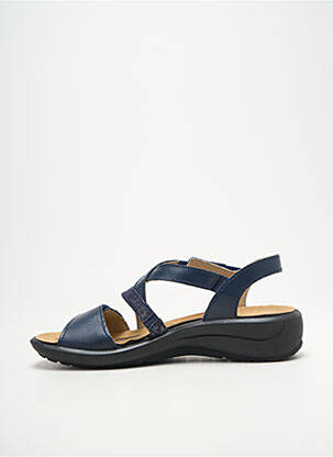 Sandales/nu pieds tissage satiné talon de 4 à 6cm bleu JOSEF SEIBEL femme