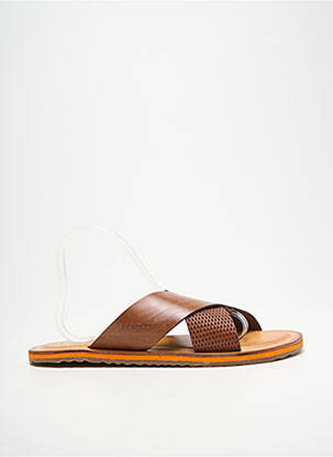 Mules/sabots bout ouvert talon plat jusqu'à 3cm marron BUGATTI femme