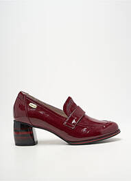 Mocassins matière lisse talon de 4 à 6cm violet LAURA VITA femme