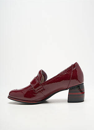 Mocassins matière lisse talon de 4 à 6cm violet LAURA VITA femme