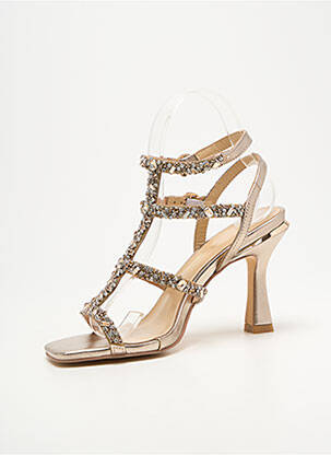 Sandales/nu pieds talon aiguille talon de 7 à 9cm or ALMA EN PENA femme