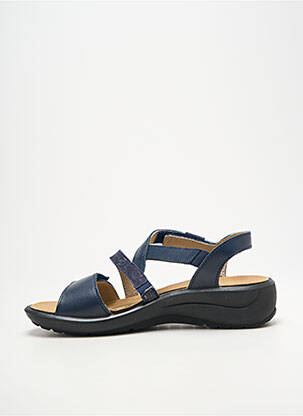 Sandales/nu pieds tissage satiné talon de 4 à 6cm bleu JOSEF SEIBEL femme