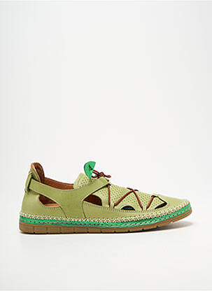 Baskets fermeture elastique talon plat jusqu'à 3cm vert COCO ET ABRICOT femme
