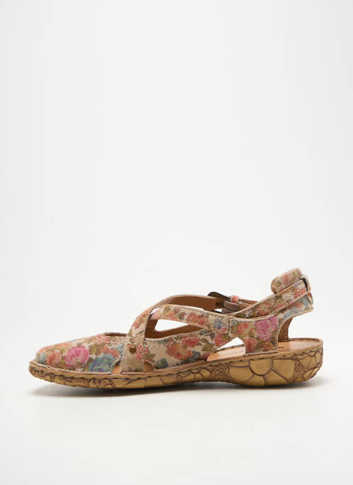 Sandales/nu pieds fermeture boucle(s) talon plat jusqu'à 3cm beige JOSEF SEIBEL femme