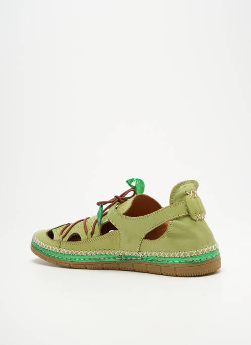 Baskets fermeture elastique talon plat jusqu'à 3cm vert COCO ET ABRICOT femme