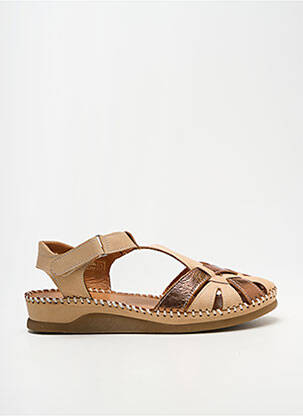 Sandales/nu pieds tissage satiné talon plat jusqu'à 3cm beige ALTEX femme