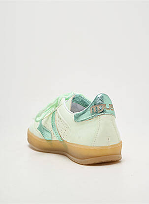 Baskets semelle amovible talon plat jusqu'à 3cm vert MJUS femme
