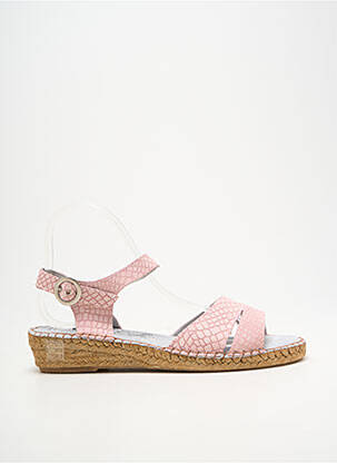 Espadrilles fermeture boucle(s) talon plat jusqu'à 3cm rose BRUMA femme