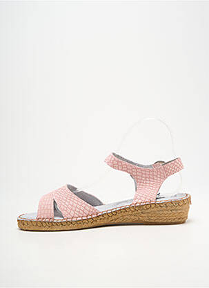 Espadrilles fermeture boucle(s) talon plat jusqu'à 3cm rose BRUMA femme