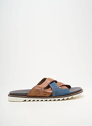 Mules/sabots bout ouvert bout ouvert bleu BUGATTI homme