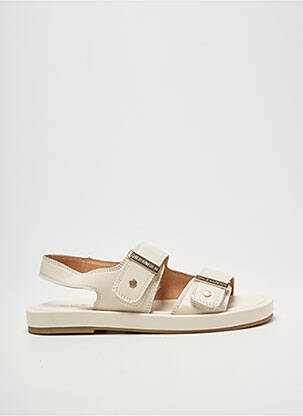 Sandales/nu pieds chiquet talon plat jusqu'à 3cm beige EMILIE KARSTON femme
