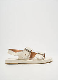 Sandales/nu pieds chiquet talon plat jusqu'à 3cm beige EMILIE KARSTON femme