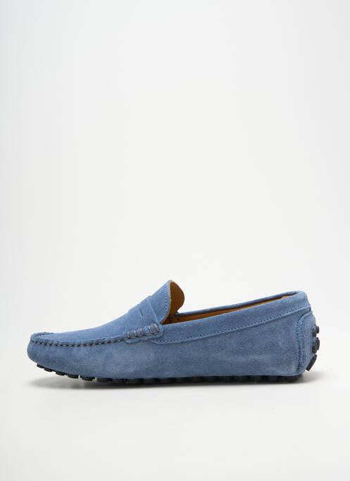 Mocassins voute plantaire bout rond bleu LES MOCASSINS TROPEZIENS homme
