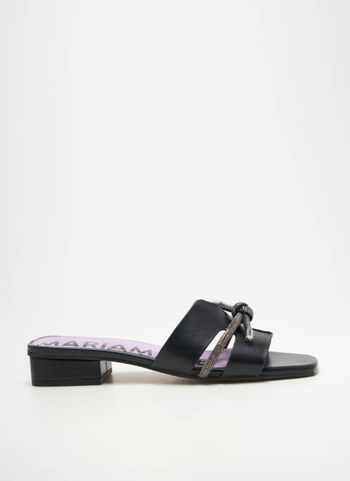 Mules/sabots type de semelle amortissante talon plat jusqu'à 3cm noir MARIAMARE femme