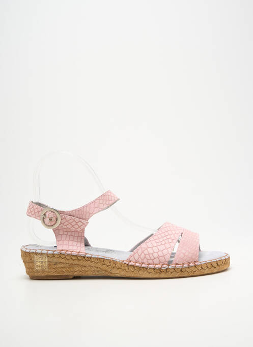 Espadrilles fermeture boucle(s) talon plat jusqu'à 3cm rose BRUMA femme