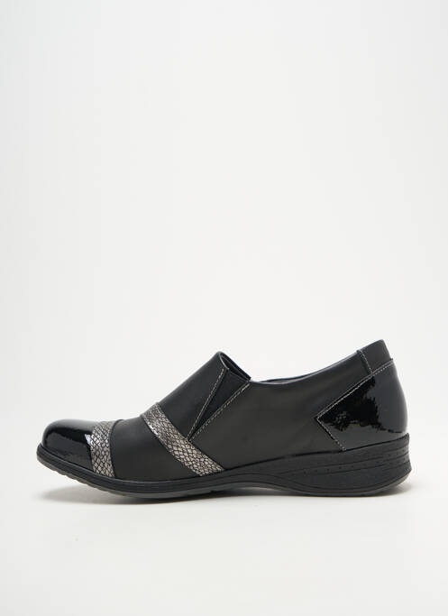 Chaussures de confort voute plantaire talon plat jusqu'à 3cm noir SWEDI femme