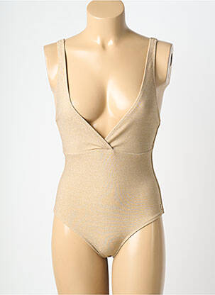 Maillot de bain 1 pièce stretch or LES TROPEZIENNES PAR M.BELARBI femme