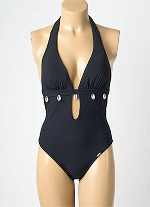 Maillot de bain 1 pièce stretch haut soutien-gorge moulé noir BANANA MOON femme