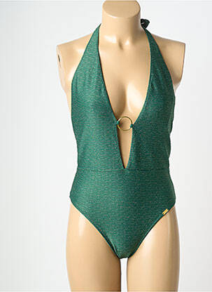 Maillot de bain 1 pièce stretch vert BANANA MOON femme