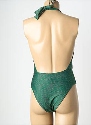 Maillot de bain 1 pièce stretch vert BANANA MOON femme