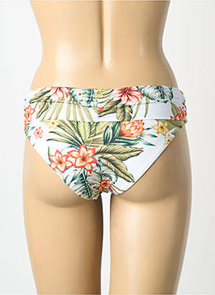 Bas de maillot de bain imprimé fantaisie culotte blanc BANANA MOON femme