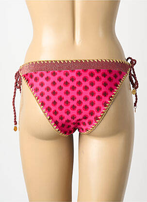 Bas de maillot de bain imprimé fantaisie bikini rose BANANA MOON femme