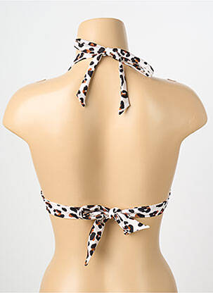 Haut de maillot de bain stretch haut soutien-gorge push-up beige BANANA MOON femme