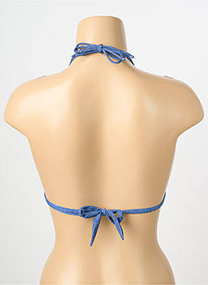 Haut de maillot de bain stretch haut triangles bleu BANANA MOON femme
