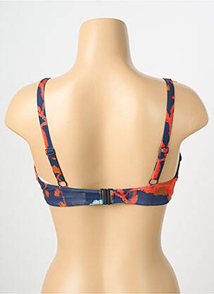 Haut de maillot de bain stretch haut soutien-gorge emboitant bleu CHANTELLE femme