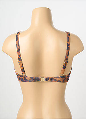 Haut de maillot de bain stretch haut soutien-gorge emboitant marron CHANTELLE femme