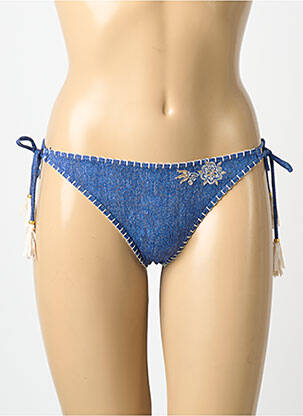 Bas de maillot de bain stretch bikini bleu BANANA MOON femme