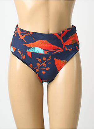 Bas de maillot de bain imprimé fantaisie culotte bleu CHANTELLE femme
