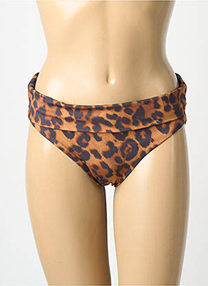 Bas de maillot de bain stretch culotte marron CHANTELLE femme
