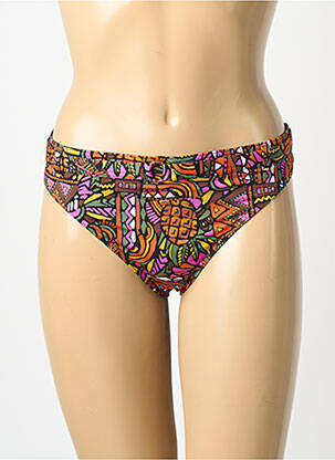 Bas de maillot de bain imprimé fantaisie culotte vert BANANA MOON femme