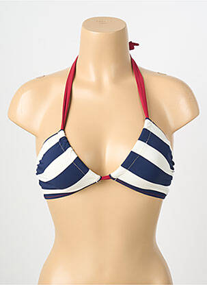 Haut de maillot de bain stretch haut triangles blanc BANANA MOON femme