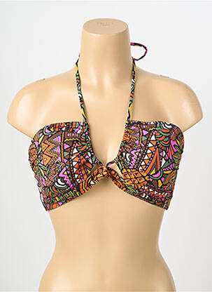 Haut de maillot de bain stretch haut soutien-gorge moulé noir BANANA MOON femme