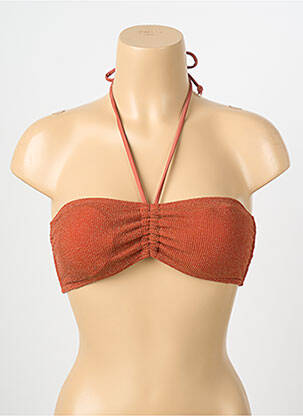 Haut de maillot de bain stretch haut bandeau orange LES TROPEZIENNES PAR M.BELARBI femme