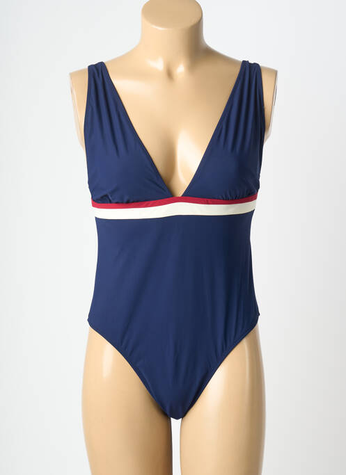 Maillot de bain 1 pièce stretch bleu BANANA MOON femme