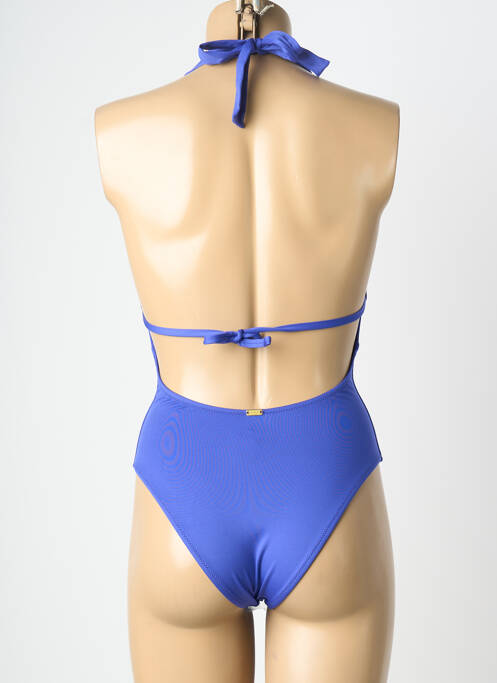 Maillot de bain 1 pièce stretch haut soutien-gorge moulé bleu BANANA MOON femme