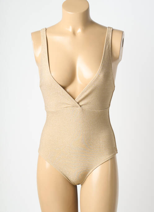 Maillot de bain 1 pièce stretch or LES TROPEZIENNES PAR M.BELARBI femme