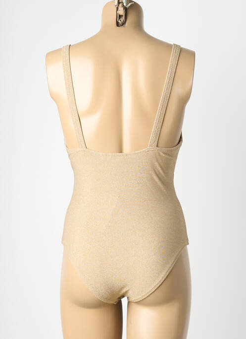 Maillot de bain 1 pièce stretch or LES TROPEZIENNES PAR M.BELARBI femme