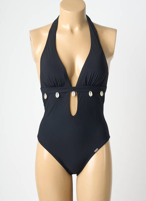 Maillot de bain 1 pièce stretch haut soutien-gorge moulé noir BANANA MOON femme