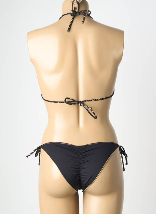 Maillot de bain 2 pièces stretch haut triangles noir BANANA MOON femme