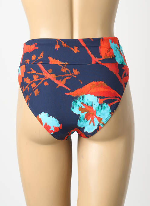 Bas de maillot de bain imprimé fantaisie culotte bleu CHANTELLE femme