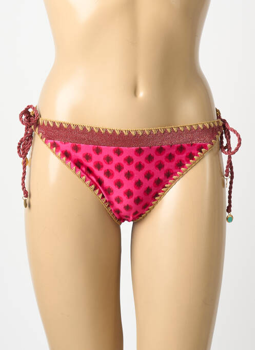 Bas de maillot de bain imprimé fantaisie bikini rose BANANA MOON femme