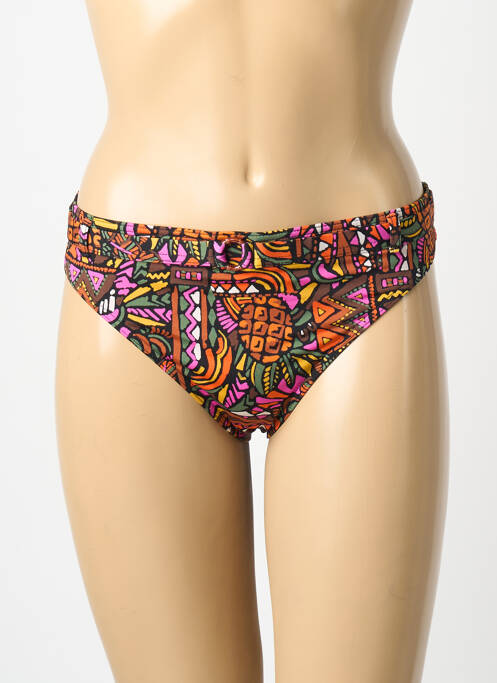 Bas de maillot de bain imprimé fantaisie culotte vert BANANA MOON femme