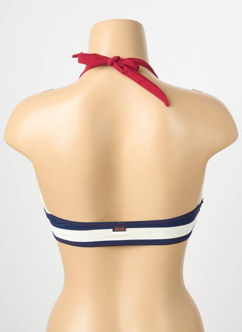 Haut de maillot de bain stretch haut triangles blanc BANANA MOON femme